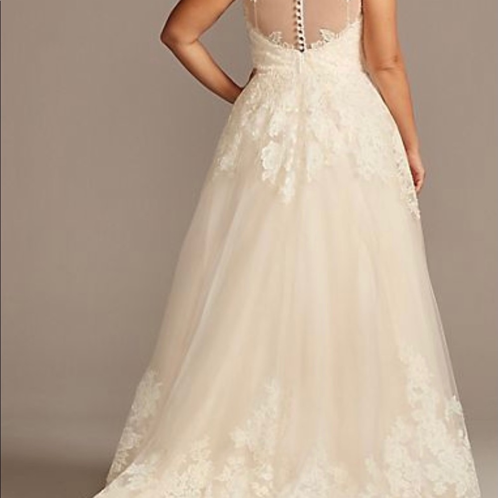 Davids Bridal Plus Size Wedding Dress